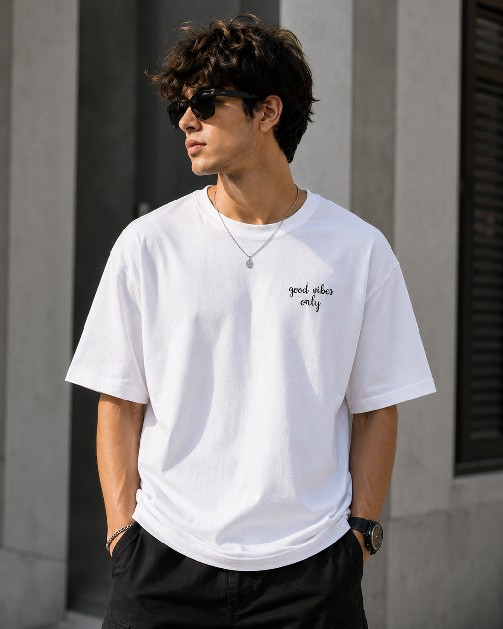 Back side printed Unisex Oversized Standard T-Shirt