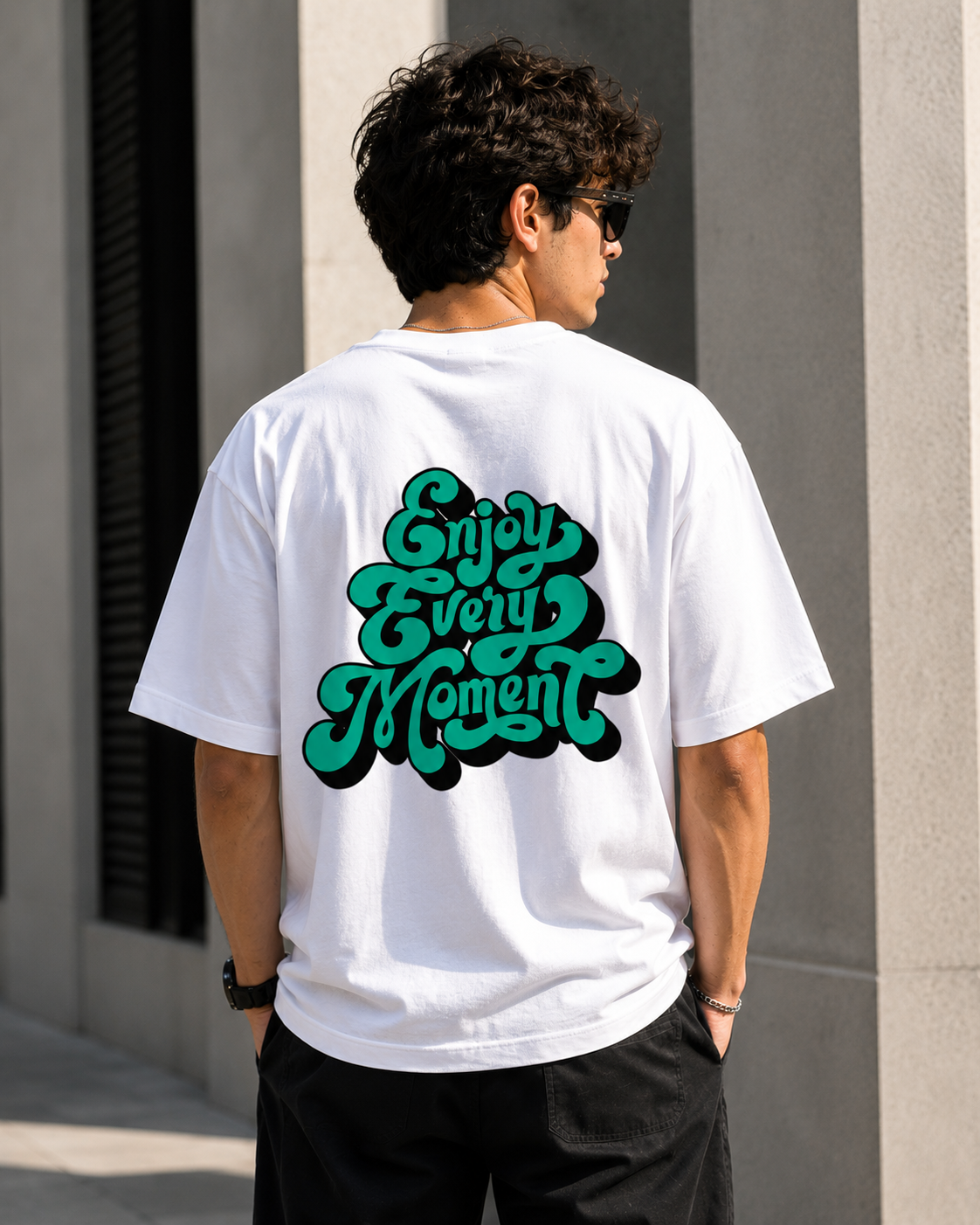 Back side printed Unisex Oversized Standard T-Shirt