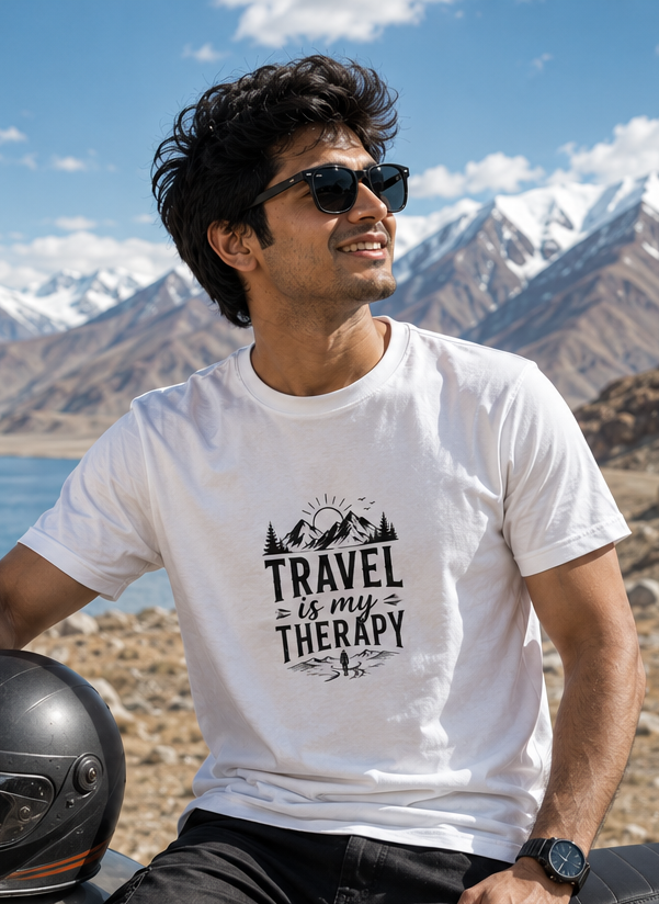 Travel is My Therapy - Unisex Standard Crew T-Shirt